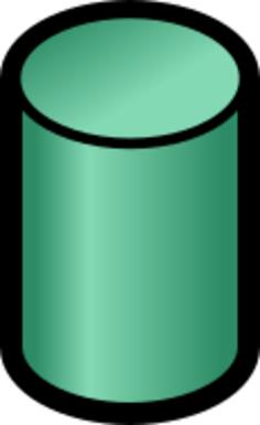 Basic structure of database model vector image