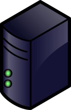 Color server icon vector image