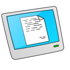 Cartoon style LCD vector drawing