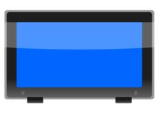 LCD widescreen monitor vector image
