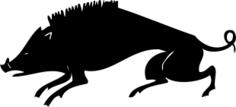 Boar silhouette vector image