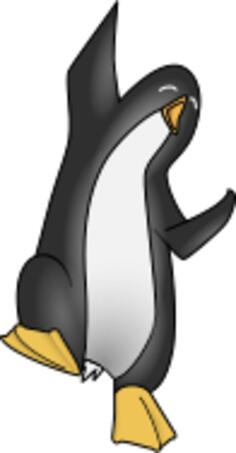 Hapy penguin vector image