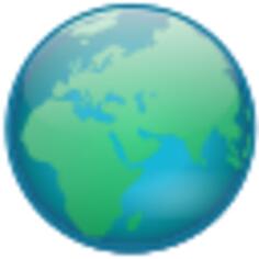 World globe vector illustration