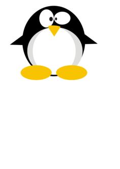 Confused Tux vector image