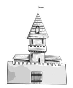 Castle vector drawing