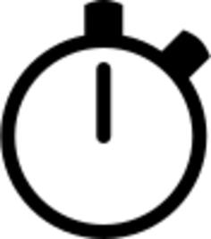Vector icon of analog alarm clock