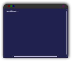 Linux terminal window vector illustration