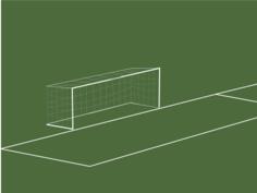 Goal box vector clip art
