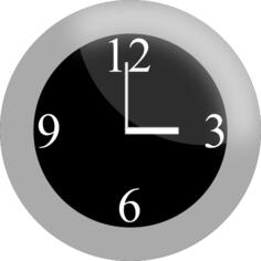 Vector clip art of modern clock