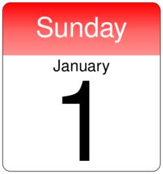 Day calendar vector drawing