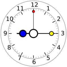 Colorful clock vector image