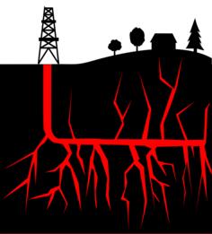 Fracking vector illustration