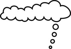 Thinking bubble vector illustration