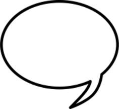 Large comic conversation bubble vector image