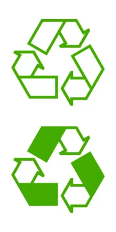 Recycling icons vector illustration