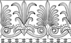 Ionic banner decoration vector image