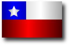 Flat Chilean flag vector graphics