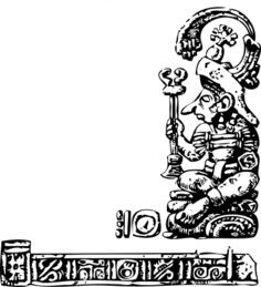 Mayan relief vector image