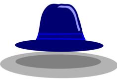 Wide rim hat vector image
