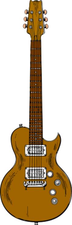 Rock bass guitar vector image