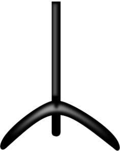 Music stand vector drawing