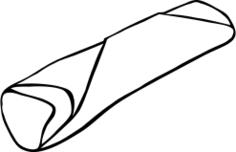 Vector image of burrito