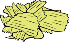 Potato Chips vector drawing