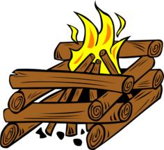 Campfire vector clip art