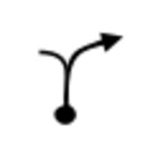 Road junction layout TSD vector sign