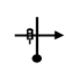Signal take right road TSD vector sign