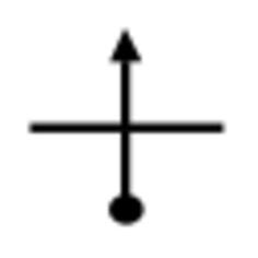 Straight at cross roads TSD vector sign