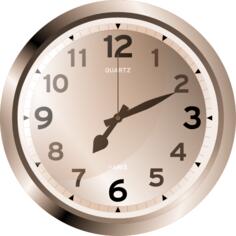 Quartz wall clock vector image