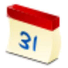 Wall calendar date vector image