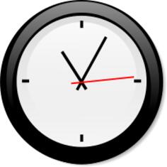 Modern clock vector image