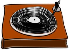 Gramophone vector drawing