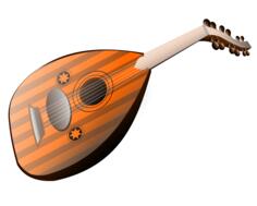 Oud instrument vector image