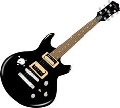 Vector graphics of electric guitar