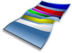 Beach towel vector illustration