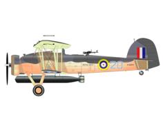 The Fairey Swordfish MK1 vector clip art
