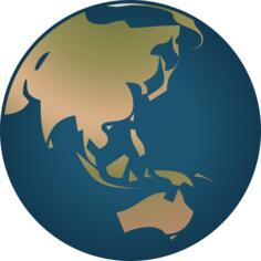 Globe vector image