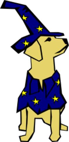 Vector drawing of puppy