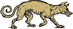 Dirty dog vector image