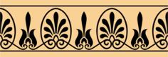 Greek arabesque decoration vector image