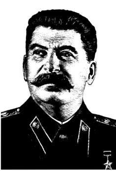 Joseph Stalin portrait vector image