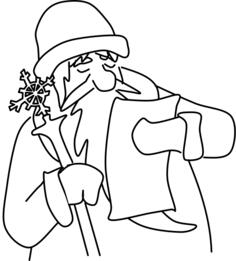 Grandpa frost vector graphics