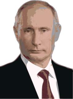 Vladimir Putin portrait vector image