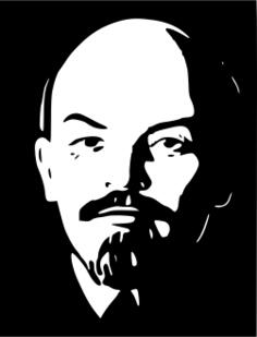 Lenin portrait vector illustration