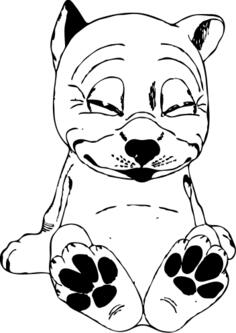 Sleepy puppy vector image