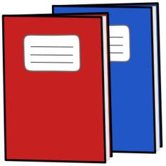Exercise books vector image