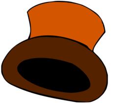 Simple hat vector graphics